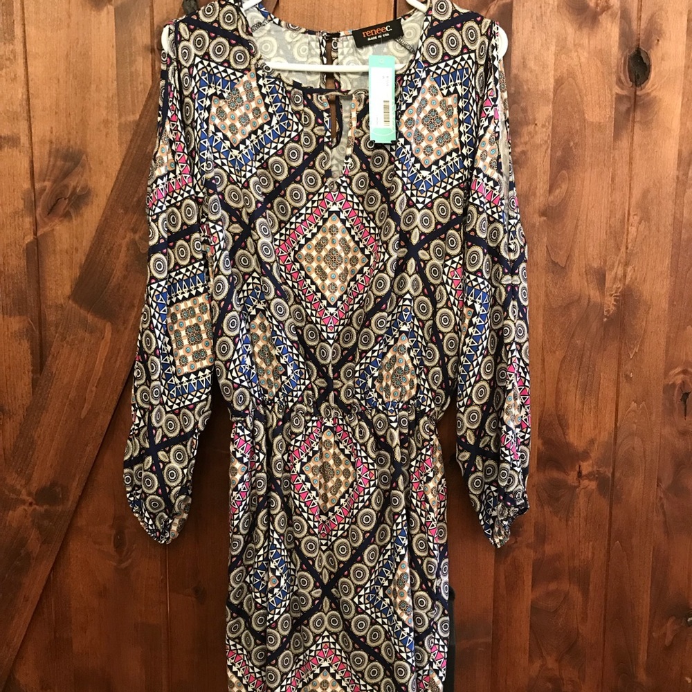 Renee c. Cold shoulder dress